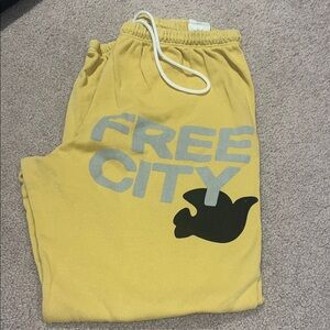 Free City Adult XS Yellow Sweatpants